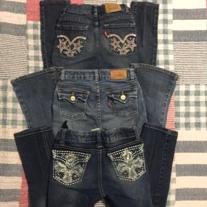 Girls blue jeans